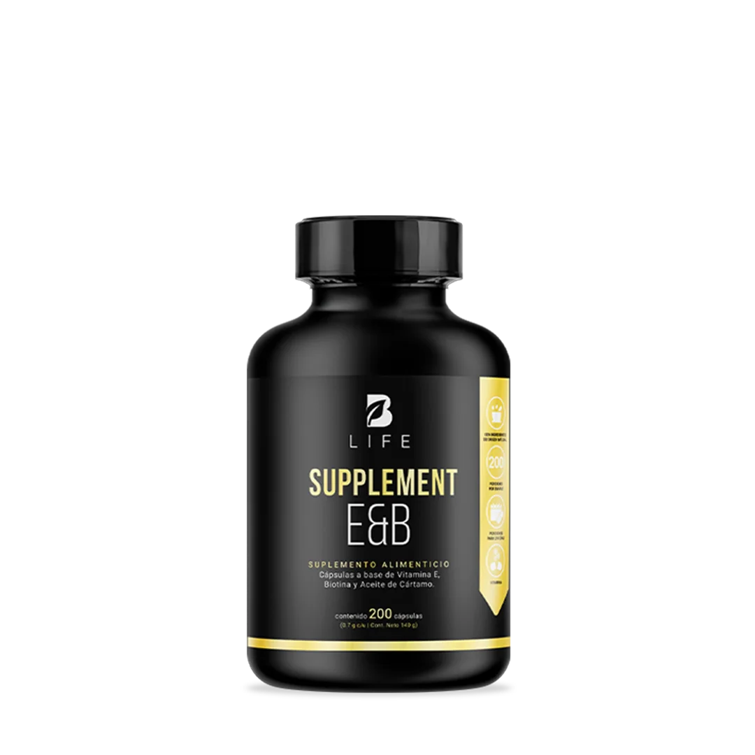 Suplemento de Vitamina E y Biotina para Cabello y Piel Saludables