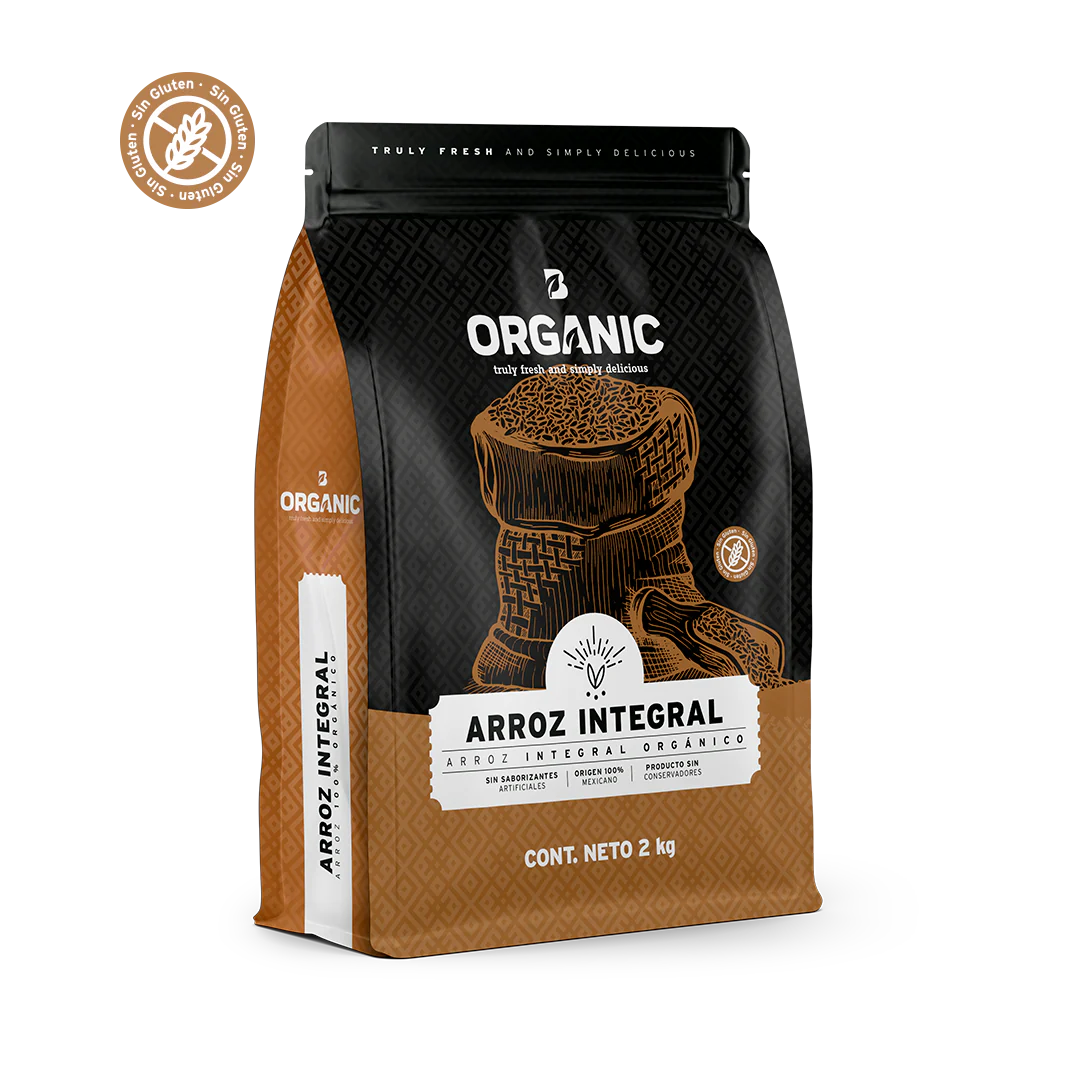 Arroz Integral Orgánico Premium 2 kg - Nutrición Saludable