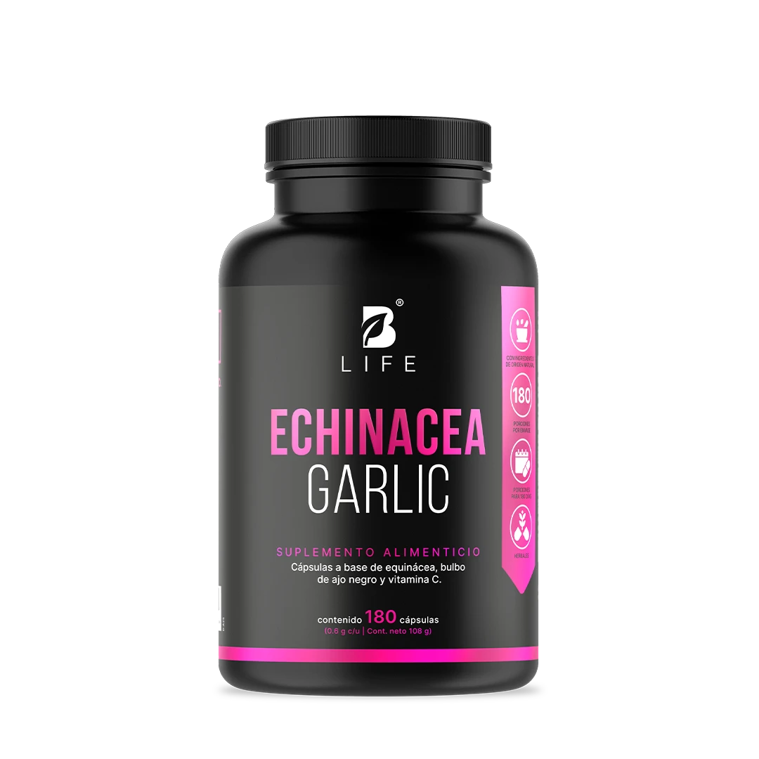 Equinácea y Ajo Negro 600 mg para Refuerzo Inmunológico Natural