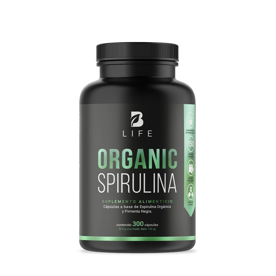 Espirulina Orgánica en Cápsulas de 500 mg para Vitalidad y Energía Natural