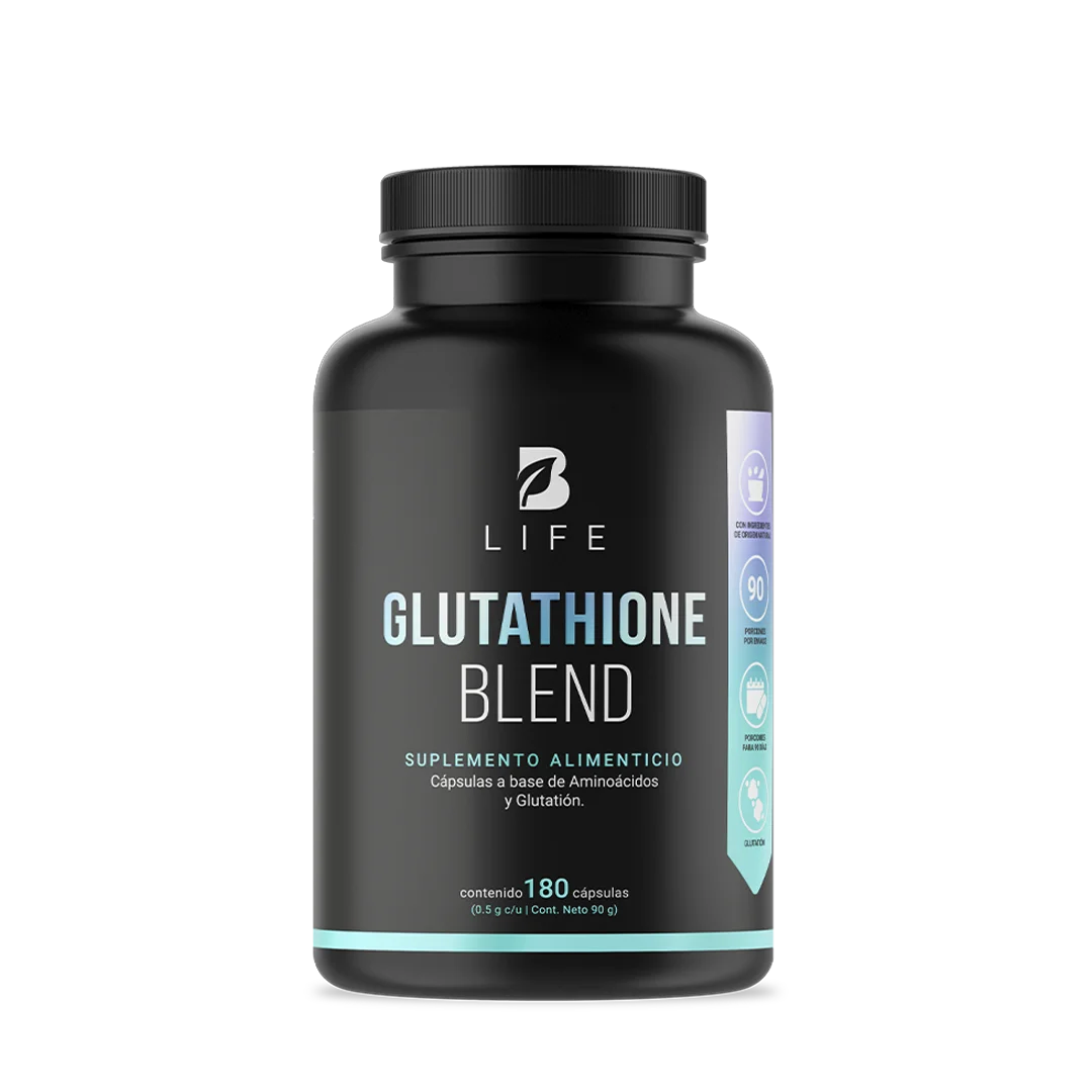Glutatión Potenciado con L-Cisteína, L-Glutamina y L-Glicina | 1000 mg por Porción | 180 Cápsulas