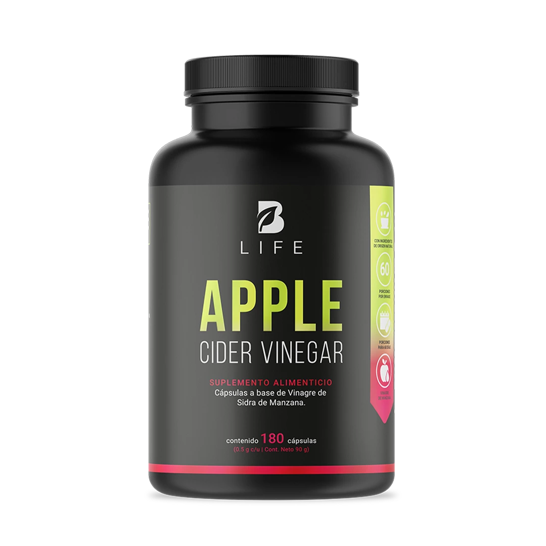 Vinagre de Sidra de Manzana Concentrado 500 mg para Bienestar Natural