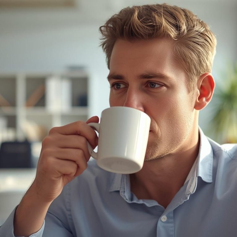 Cómos Mantener Energía Durante el Día Sin Efectos Secundarios un hombre