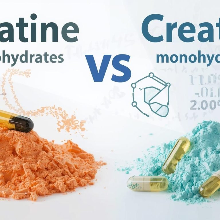 Creatina Monohidratada vs. Creatina HCL suplementos