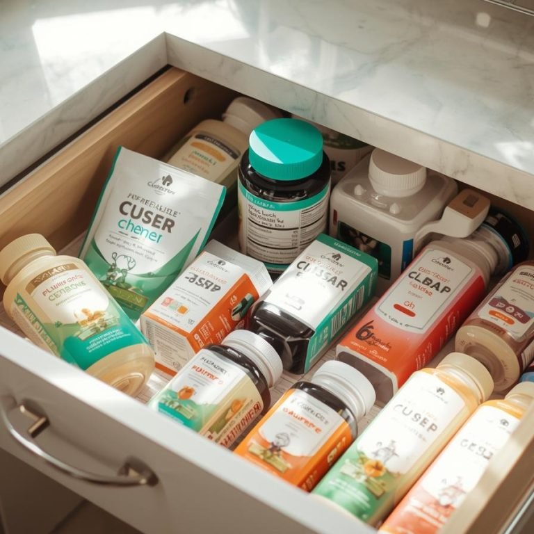 Suplementos Esenciales para Revitalizarte en la mesa o en un cajon de cocina