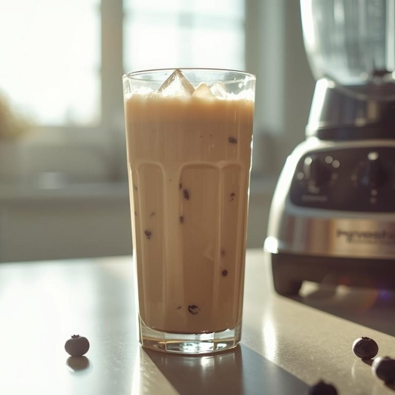 Todo comienza en la mañana. Un batido de proteínas
