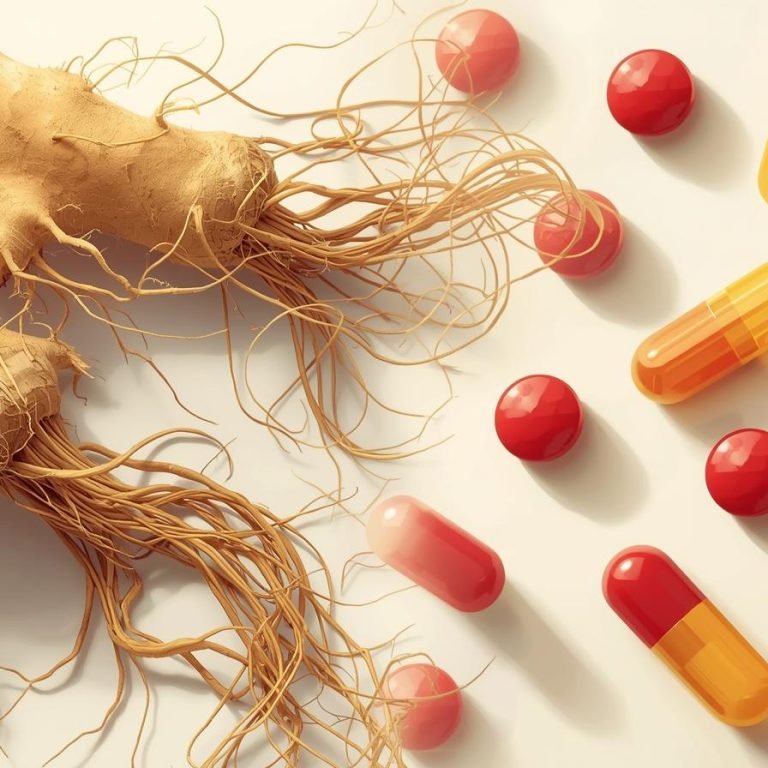 el ginseng es una hierba y CoQ10 es un compuesto similar a una vitamina