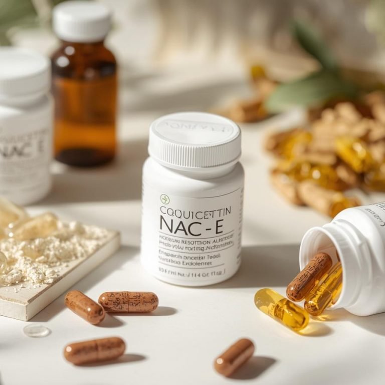 la Quercetina, NAC y Vitamina E en suplementos para el bienestar