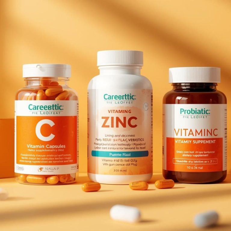 la vitamina C, el zinc y los probióticos_ suplementos
