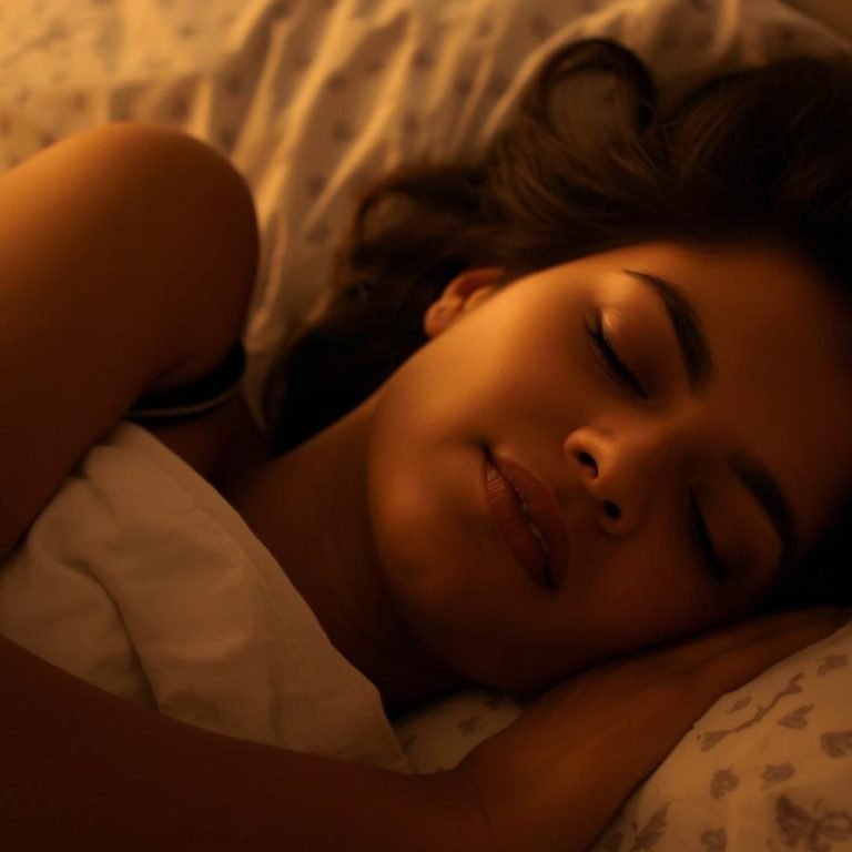 mujer durmiendo profundamente