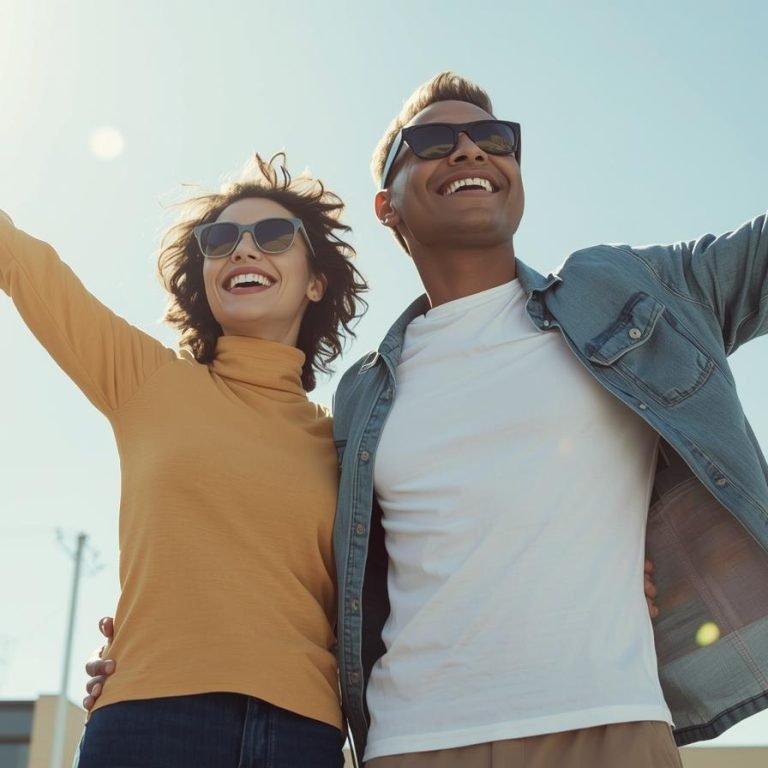 pareja con buena salud y energia