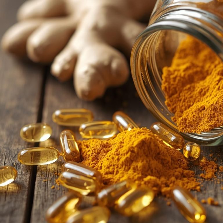 suplementos con Jengibre y Cúrcuma