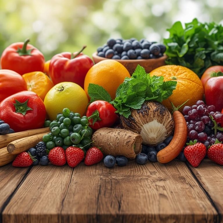 una mesa llena con antioxidantes naturales (1)