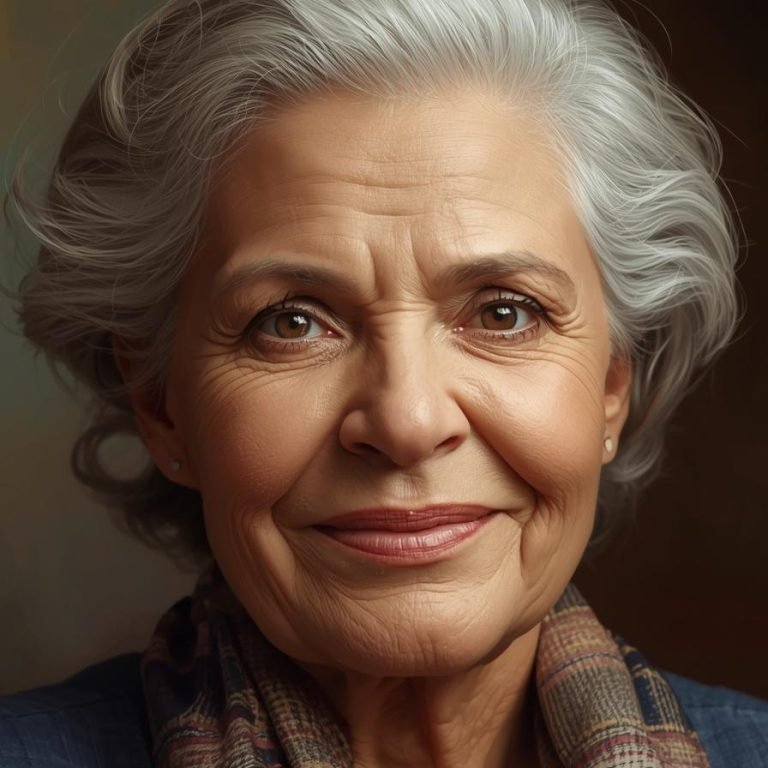 una mujer fuerte , saludable mayor de