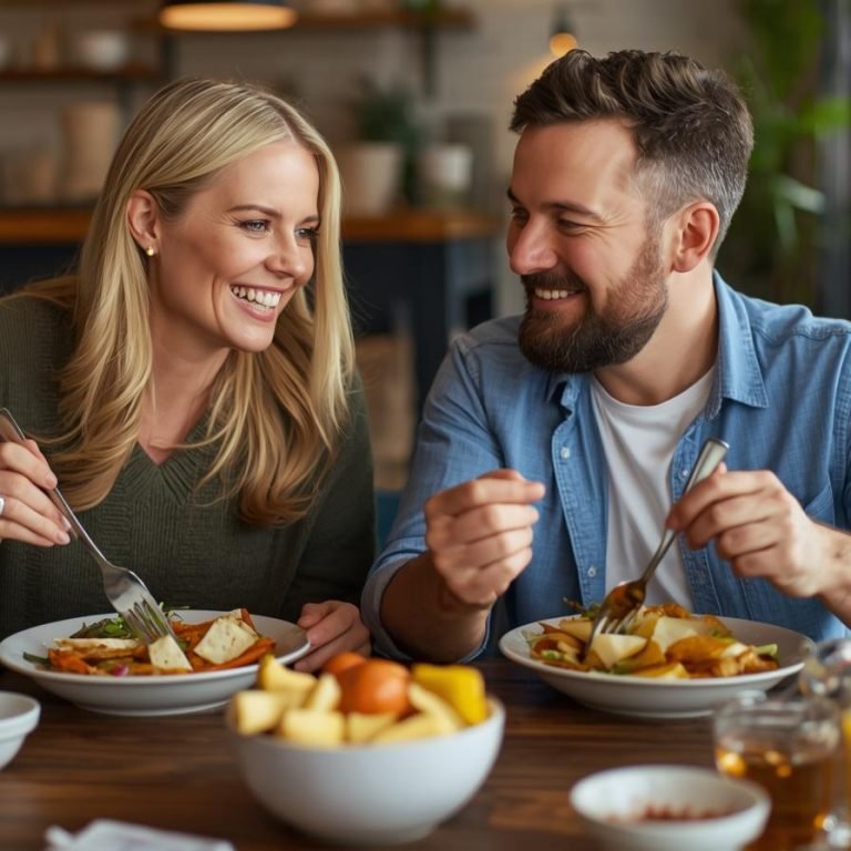 una pareja comiendo su dieta cetogenica (1)