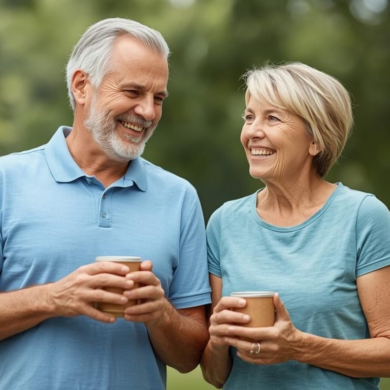 una pareja de 50 años con habitos saludames para una salud digetiva (1)