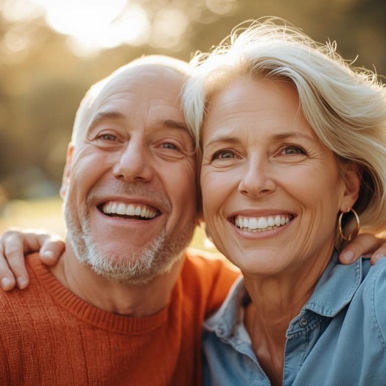 una pareja de 50 años que se ve joven y vital (1)