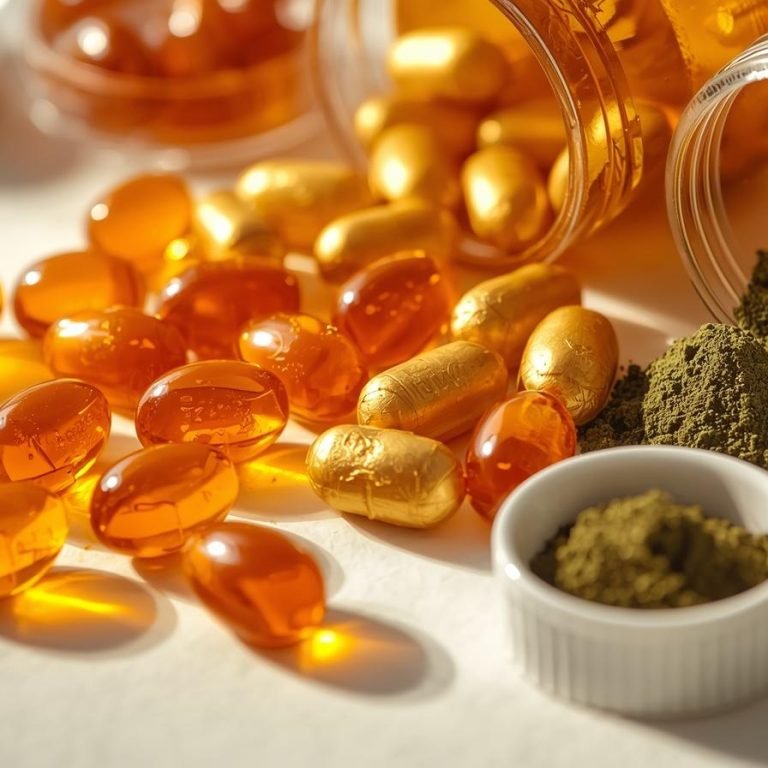 vitamina c, cúrcuma, zinc y te verde suplementos